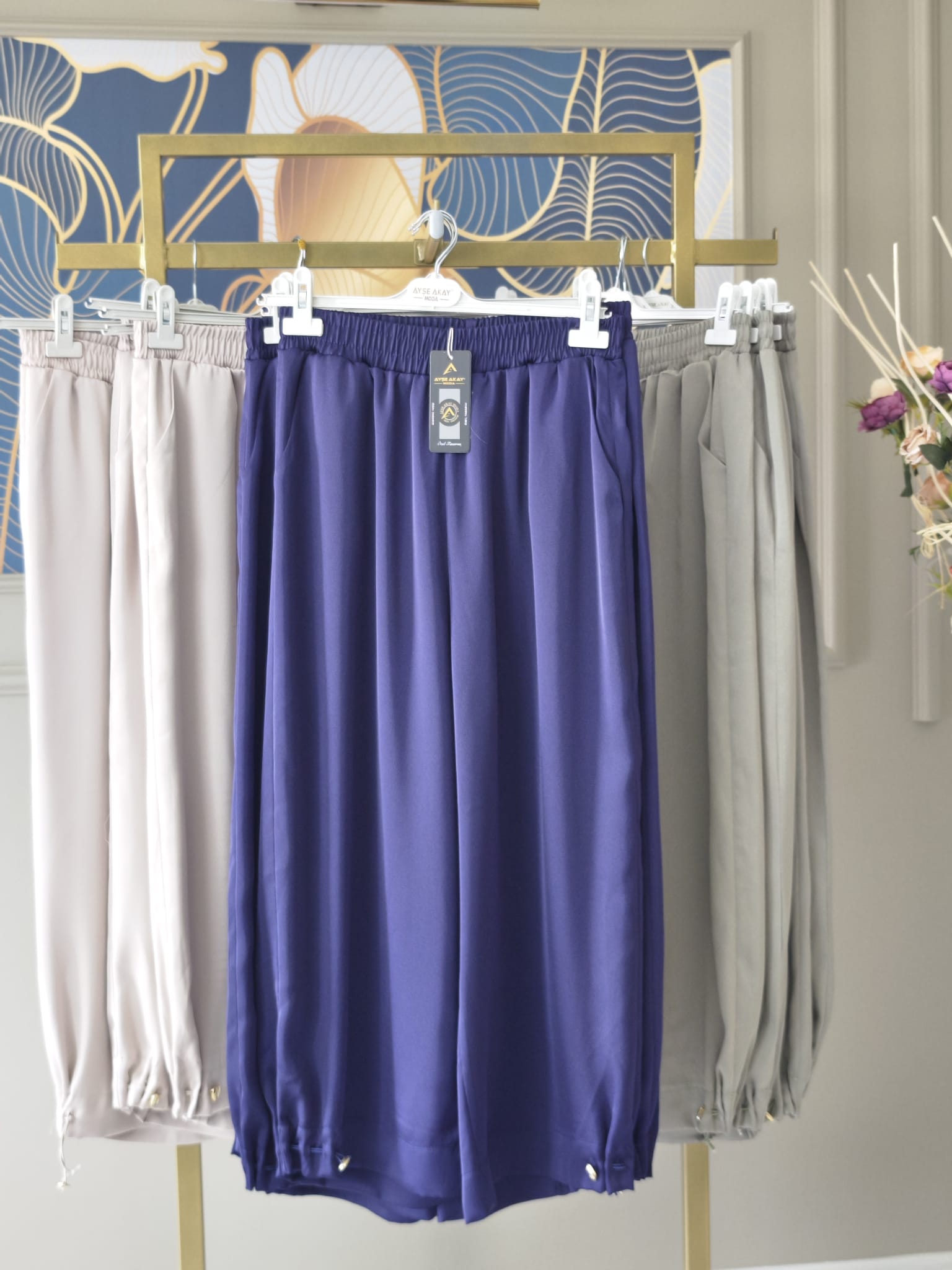 pant1 Krep Saten Pantolon - Görsel 1